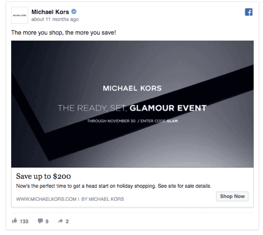 Michal Kors - The more you shop the more you save