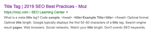 Best practices from moz